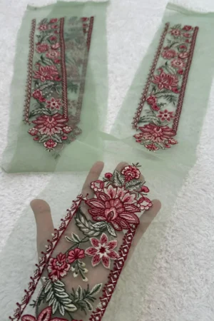 Green and Red Chaak Patti (Pair)