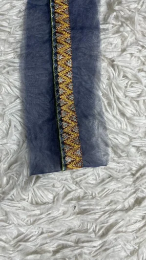 Yellow and blue Hemline