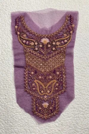 Sapphire Purple Neckline