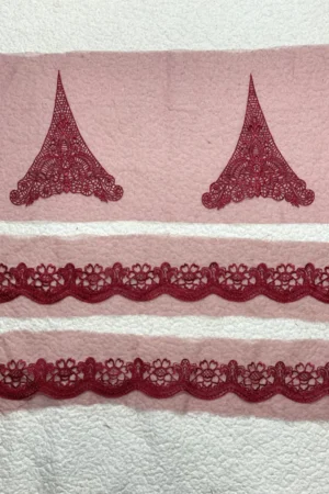 Sapphire Maroon Set (2 Motifs + 2 yards border)