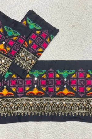 Black Handwork Border