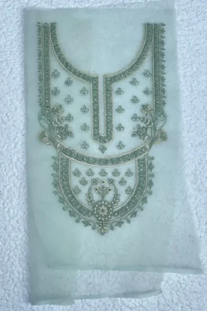 Moss Green Sequin Neckline