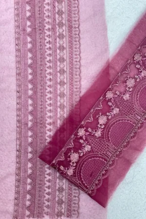 Fuschia Color Set of Borders (Sleeves + Front Daman)