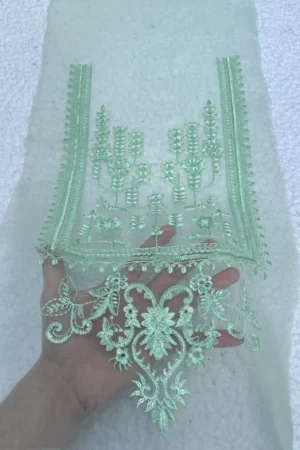 Green Sequin Neckline