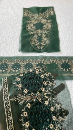 Green Set (Neckline + Front and Back Border + Sleeves)