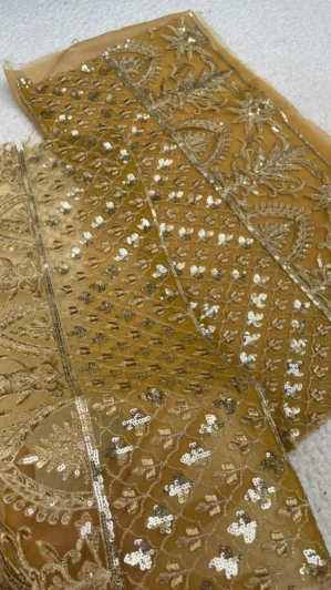 Sapphire Mustard Fancy Pair of Sleeves Borders